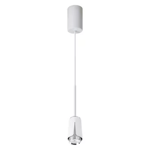 FLOWER WHITE CHROME LAMPA WISZĄCA 1xGU10 - Lampy sufitowe - miniaturka - grafika 1