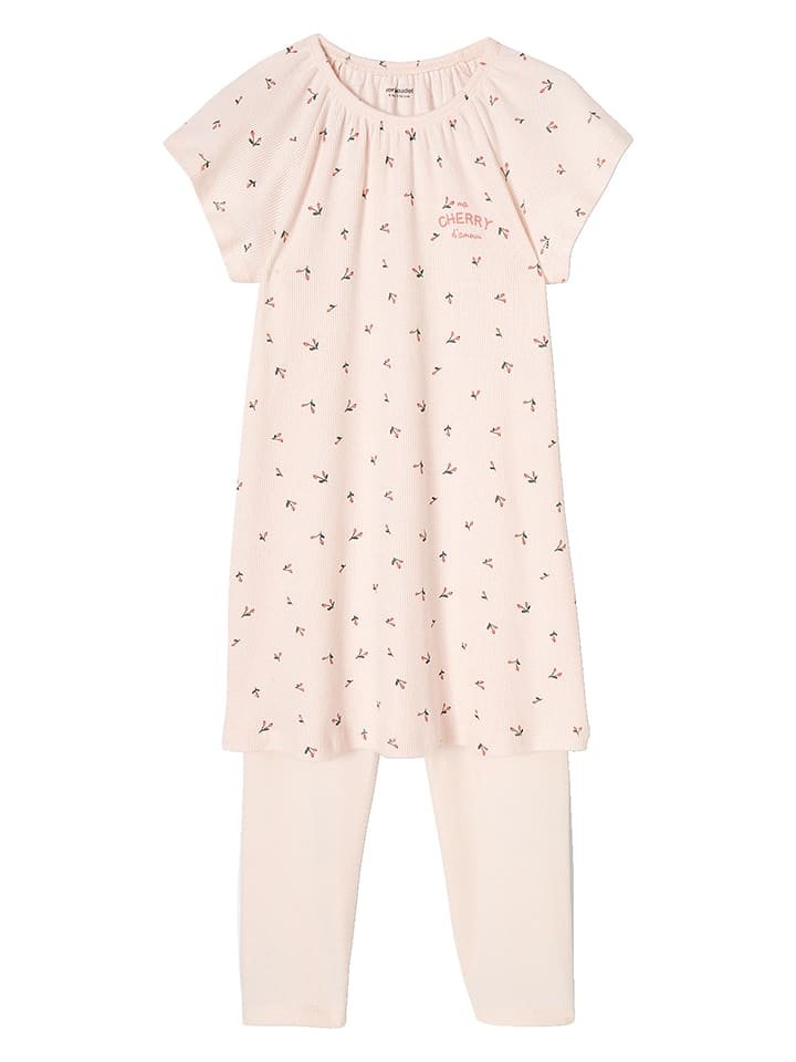 vertbaudet 2-częściowy zestaw w kolorze jasnoróżowym