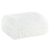 Koce - Koc EUROFIRANY D91 Lisa 150 x 200 cm Biały - miniaturka - grafika 1