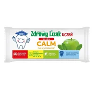 Gumy do żucia, lizaki, dropsy - ZDROWY LIZAK UCZEŃ BEZ CUKRU CALM NA WYCISZENIE JABŁKO I MIĘTA 1 sztuka - miniaturka - grafika 1