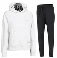 Spodnie sportowe damskie - 4F DAMSKI DRES BAWEĹNA KOMPLET BLUZA SPODNIE / rozm L - miniaturka - grafika 1