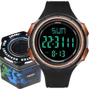 Smartwatch - SMAEL WODOODPORNY SPORTOWY CYFROWY SMAEL-1618-GOLD - miniaturka - grafika 1