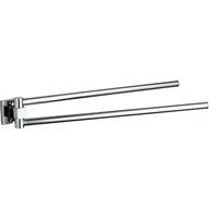 Wieszaki łazienkowe - Wieszak obrotowy na ręcznik MEXEN Rufo, podwójny, srebrny - miniaturka - grafika 1