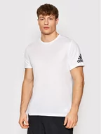 Koszulki sportowe męskie - Adidas Koszulka techniczna Run It HB7471 Biały Regular Fit - miniaturka - grafika 1