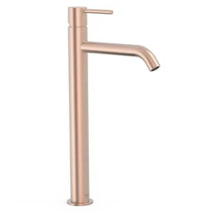 Bateria umywalkowa nablatowa Tres Study różowe złoto mat 26230801OPM - Baterie umywalkowe - miniaturka - grafika 1