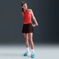 Spódnice - Damska spódnica zwysokim stanem do tenisa Dri-FIT NikeCourt Slam - Czerwony - miniaturka - grafika 1