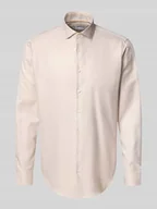 Koszule męskie - Koszula biznesowa o kroju regular fit z listwą guzikową - miniaturka - grafika 1