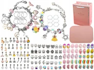 Prace ręczne dla dzieci - ZESTAW DO TWORZENIA ROBIENIA BIŻUTERII, BRANSOLETEK, CHARMSY, ZAWIESZKI, KO - miniaturka - grafika 1