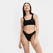 Stroje kąpielowe - Góra od damskiego kostiumu kąpielowego Champion Legacy Bikini Top - czarna - miniaturka - grafika 1