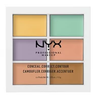 Korektory do twarzy - NYX Professional Makeup Professional Makeup 3C PLT CONCEALER Conceal Correct Contour Palette Korektor 1.5 g - miniaturka - grafika 1