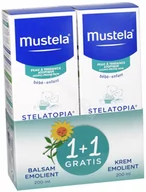 Kremy dla dzieci - Mustela LABORATOIRES EXPANSCIENCE Stelatopia zestaw promocyjny balsam emolient 200 ml + krem emolient 200 ml - miniaturka - grafika 1