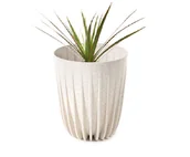 Donice - Doniczka MIRA ECO wood 19 cm biały - miniaturka - grafika 1