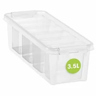 Meble modułowe i akcesoria - Smartstore Classic 4 Pudełko Do Przechowywania Z 4 Przegrody, Przezroczysty - miniaturka - grafika 1