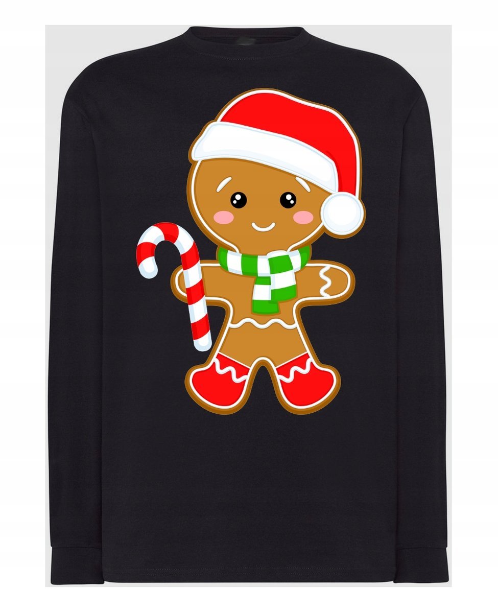 Longsleeve nadruk Świąteczne Ciastko Rozm.XXL