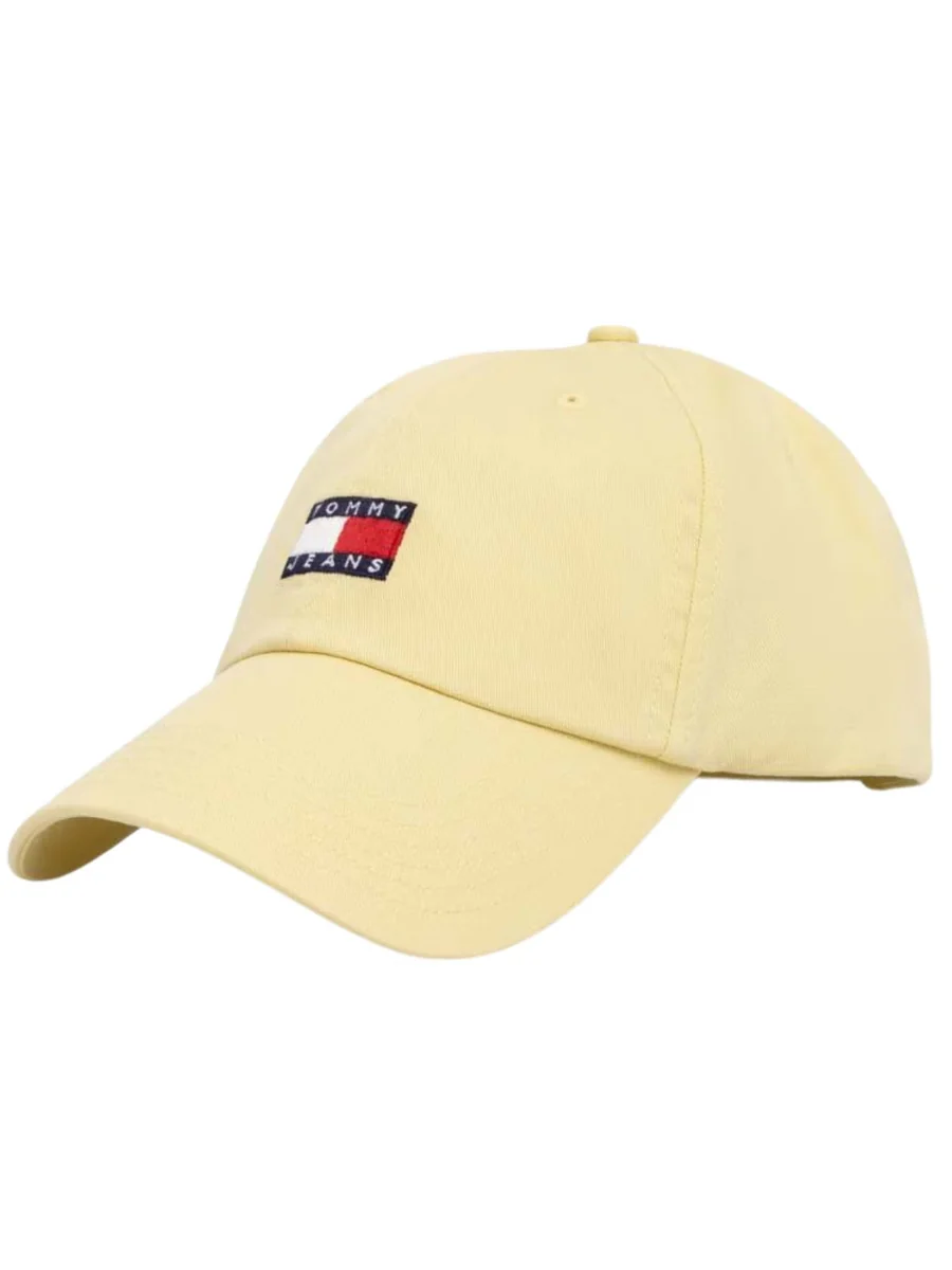 Czapka z daszkiem damska Tommy Jeans AW0AW15848 ZIT ŻÓŁTY