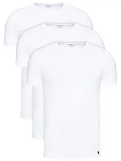 Koszulki męskie - Ralph Lauren Polo Komplet 3 t-shirtów Classic Crew 714830304003 Biały Regular Fit - grafika 1