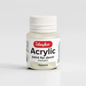 Przybory szkolne - Farba akrylowa metaliczna Perła 20ml - miniaturka - grafika 1