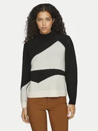 Swetry damskie - Vila Golf Cilia 14094212 Czarny Regular Fit - miniaturka - grafika 1