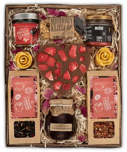 Kosz Prezentowy Zestaw Herbat Przetowry Słodycze Czekolada - Zestawy upominkowe Kosz Prezentowy Zestaw Herbat Przetowry Słodycze Czekolada - Zestawy upominkowe - miniaturka - grafika 1