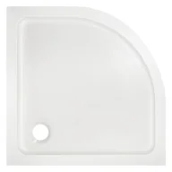 Dommel Brodzik akrylowy półokrągły 90 x 90 x 15 cm biały