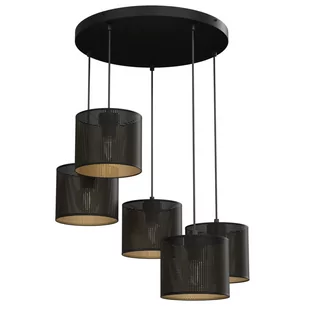 Czarna lampa wisząca do stylowego salonu LX 5255 z serii LOFT SHADE - Lampy sufitowe - miniaturka - grafika 1