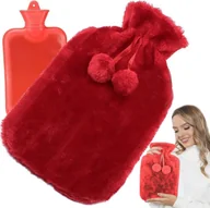 Inne akcesoria do pielęgnacji dzieci - Verk Termofor pluszowy gumowy ogrzewacz termofor duży w pokrowcu miękki futerko Termofor pluszowy gumowy ogrzewacz termofor duży w pokrowcu miękki futerko - miniaturka - grafika 1