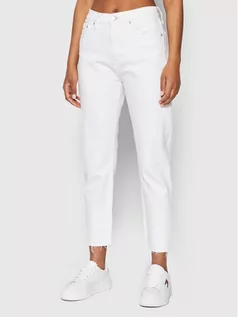 Spodnie damskie - Tommy Jeans Jeansy Izzie DW0DW12390 Biały Slim Fit - grafika 1