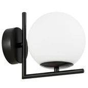 Lampy ścienne - NOWOCZESNA LAMPA ŚCIENNA KINKIET CZARNY SORENTO D15 - miniaturka - grafika 1