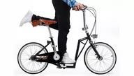 Hulajnogi - The-Sliders Metro Matt Black gustowny i komfortowy, składany rower, hulajnoga 2w1, EAN 0590987661412 - miniaturka - grafika 1