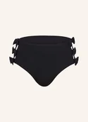 Stroje kąpielowe - Seafolly Dół Od Bikini Z Wysokim Stanem Beau Bow schwarz - SEAFOLLY - miniaturka - grafika 1