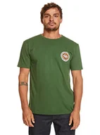 Koszulki męskie - Quiksilver Podstawowa koszulka męska zielona S - miniaturka - grafika 1