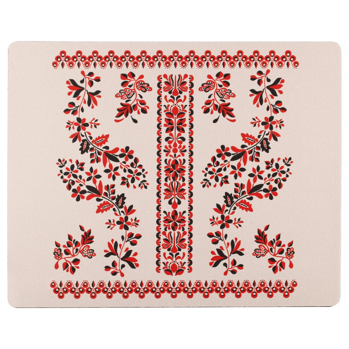 Podkładka pod mysz folk krakowski Zalipie 36 x 29 cm beżowa