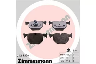 Klocki hamulcowe - komplet ZIMMERMANN 21487.970.1 - Klocki hamulcowe - miniaturka - grafika 1