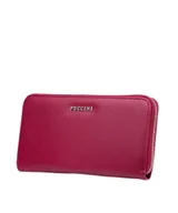 Portfele - Portfel Damski Duży Skóra Ekologiczna Na Karty PUCCINI Czerwony BLP830G 3 - miniaturka - grafika 1
