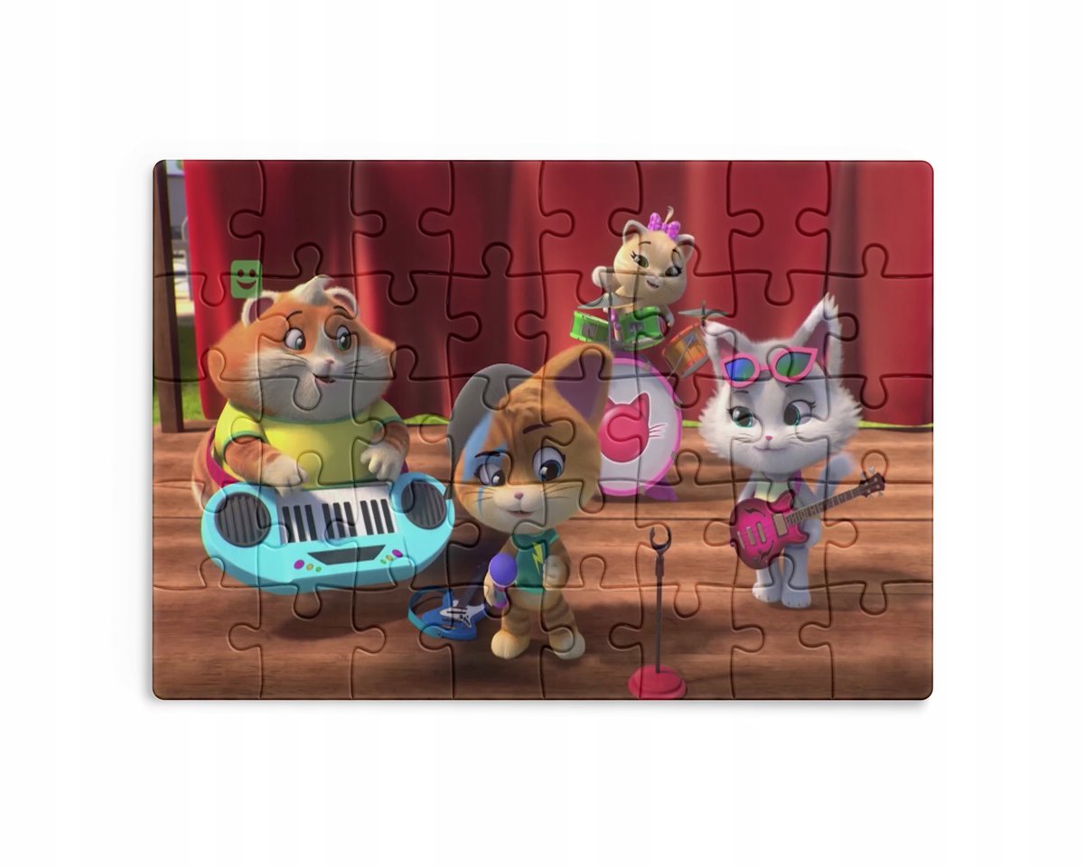 Puzzle 30/70/96/110 Elementów Sublimacja + Eko Pudełko 44 Koty Różne Wzory