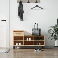 Szafki na buty - Stojak na buty dąb sonoma 102x36x60 cm materiał drewnopochodny - miniaturka - grafika 1