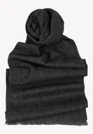 Apaszki i szaliki damskie - Grafitowy szal wełniany - miniaturka - grafika 1