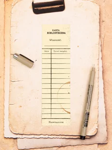 KARTA BIBLIOTECZNA / zakładka do książek - Zakładki do książek - miniaturka - grafika 1