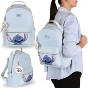 Plecaki - DISNEY Stitch EKOSKÓRA plecak MŁODZIEŻOWY, POJEMNY damski miejski plecak 24x10x34cm - miniaturka - grafika 1