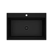 Zlewozmywaki - DEANTE MAGNETIC Zlewozmywak granitowy magnetyczny 1-komorowy Nero ZRM_N10B - Specjalistyczny sklep - Raty 0% - Kup z PayPo i zapłać za 30 dni - miniaturka - grafika 1