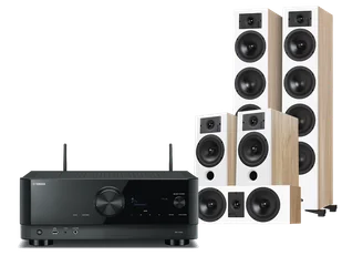 Kino domowe Yamaha RX-V4A (czarny) + Diva 6 + 3 + 7 (dąb) - Kino domowe - miniaturka - grafika 1