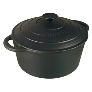 Garnek żeliwny ciężki brytfanna 24 cm / 4L KH-2254 - Garnki - miniaturka - grafika 1