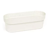 Donice - Pigmejka Osłonka do kwiatów Rosa, biała, 30x11,7x12,2 cm - miniaturka - grafika 1