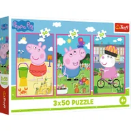 Puzzle - Puzzle - 3x50 - Siła przyjaźni / Peppa PigMix 70% 34877 - miniaturka - grafika 1