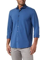 Koszule męskie - bugatti Klasyczna koszula męska 9950-28600, granatowa, standardowa - miniaturka - grafika 1