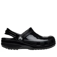 Klapki i japonki damskie - Klapki Crocs Classic High Shine Clog 209834-001 - czarne - miniaturka - grafika 1