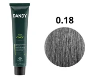 Farby do włosów i szampony koloryzujące - Dandy Hair Color, krem koloryzujący Cover 0.18, świetlisty srebrny, 60ml - miniaturka - grafika 1
