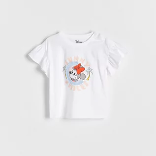 Koszulki dla dziewczynek - Reserved - T-shirt Minnie Mouse - Biały - grafika 1