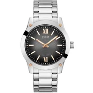 Zegarki męskie - Srebrny zegarek męski Guess Crescent z ombre tarczą GW0574G1 - miniaturka - grafika 1