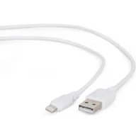Kable USB - Gembird Kabel USB Lightning 1m biały CC-USB2-AMLM-W-1M - miniaturka - grafika 1